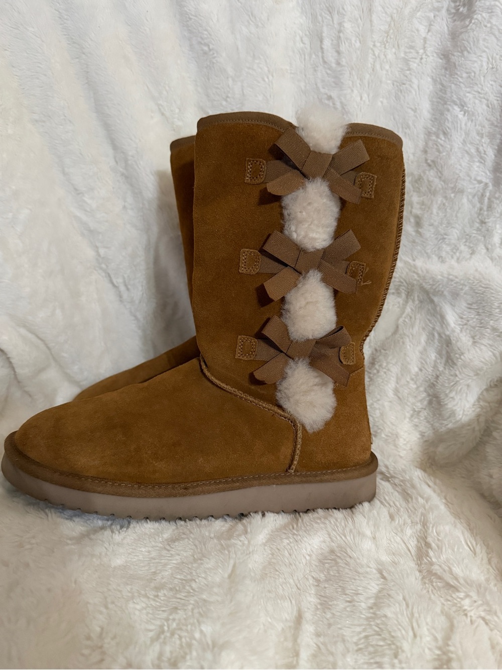 Koolaburra by UGG Victoria Tall / Mid-Calf Boots with Shearling Bows